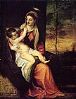 Child Canvas Paintings - Mary with the Christ Child